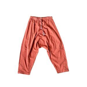 Free People Cotton Harem Pants Orange Medium